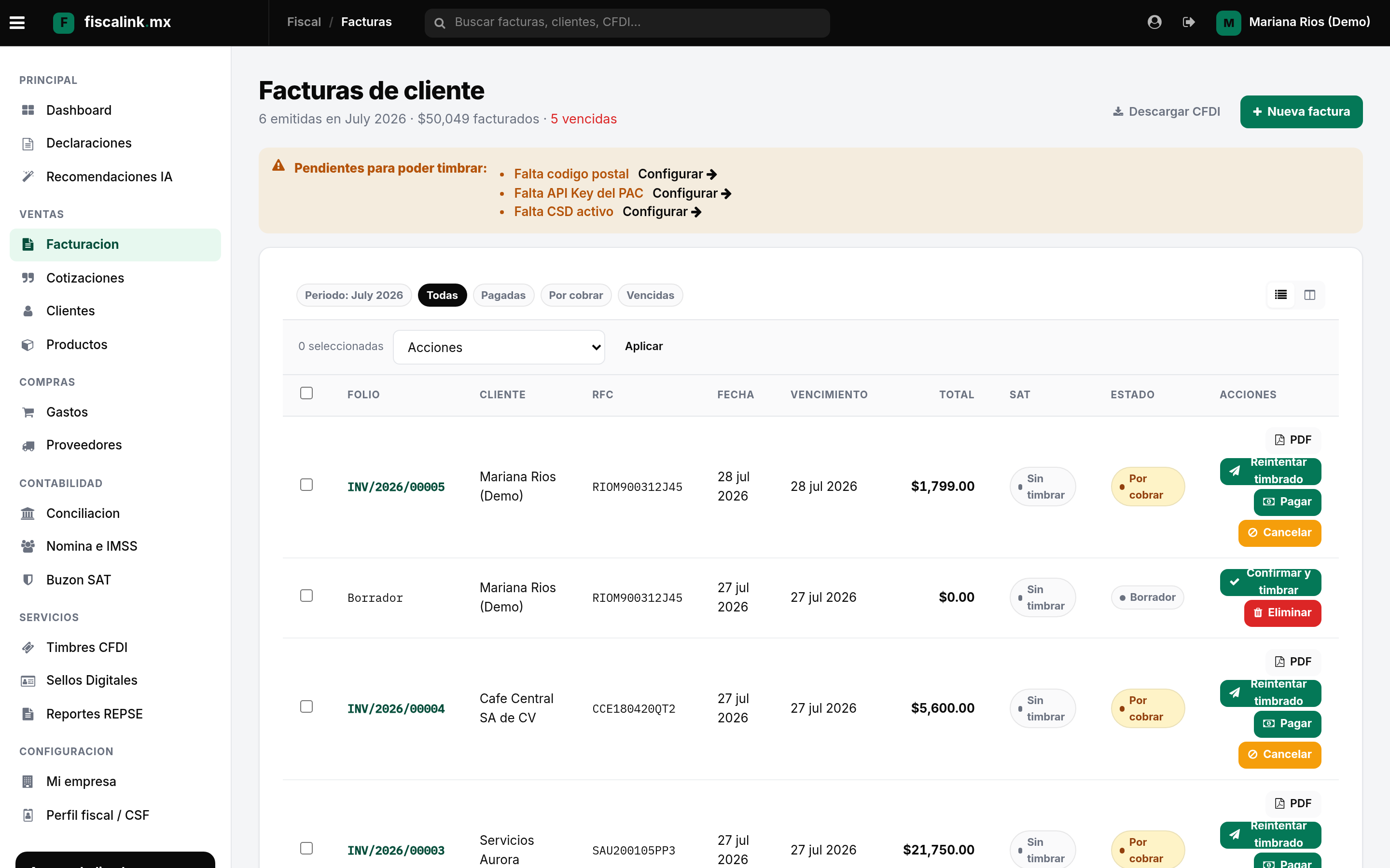 Facturación CFDI
