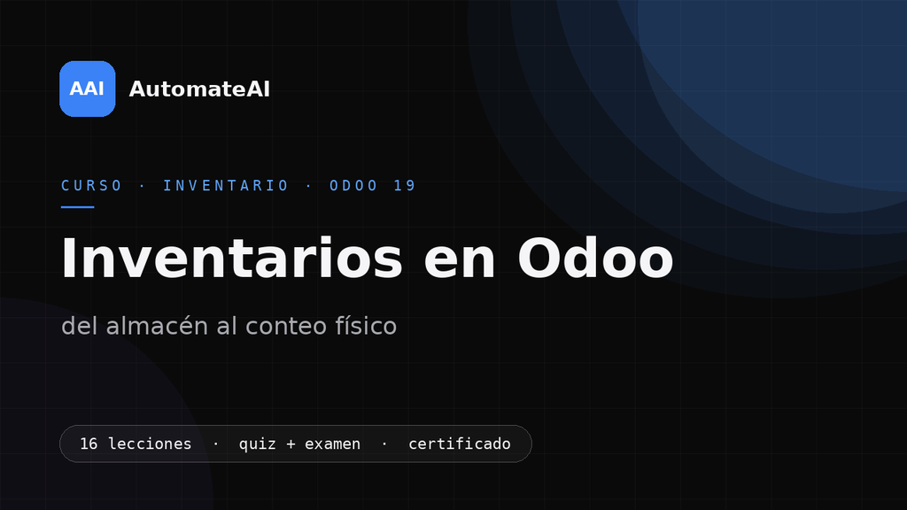 Inventarios en Odoo — del almacén al conteo físico